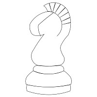 chess knight single